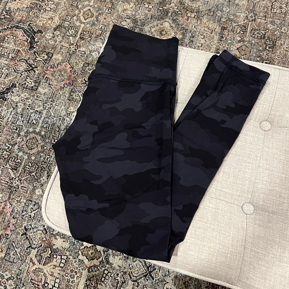 Lululemon Align Leggings in Camo Deep Coal Multi